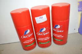 3x Old Spice Moisturising Shave Cream Sensitive 311g