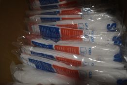 *Box of White Coveralls Size: M