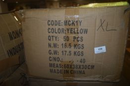 *Box of ~50 Hi-Vis Trousers Size: XL