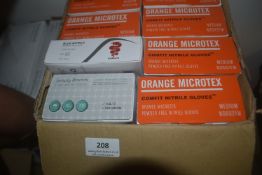 *8x Packs of 100 Disposable Gloves Size: M, and Two Others