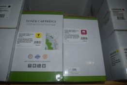 *1x Magenta and 1x Yellow Toner Cartridges for HP Colour LaserJet CP5520
