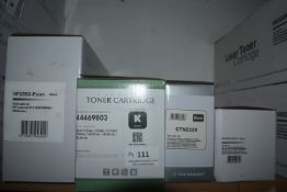 *4x Assorted Black Toner Cartridges