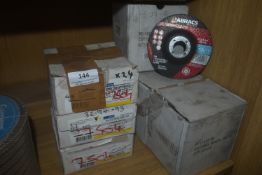 *4x Boxes of 25 115mm Cutting Discs, and 3x Boxes of ~24 115mm Stainless Steel Cutting Discs