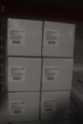 *2x Magenta, 2x Yellow, and 2x Cyan Toner Cartridges C055X for Canon Printers