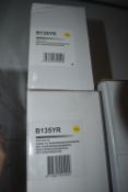 *2x B135YR Yellow Toner Cartridges for Brother HL-4040CN Printer