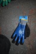 *5x Packs of Latex Water Repellent Gloves Size: M