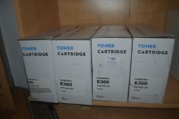 *4x Premium S E360 Toner Cartridges