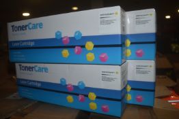 *4x Toner Care 606B245 Yellow Toner Cartridges for Brother Printers