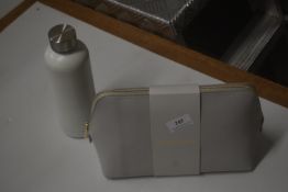 *Light Grey Cosmetics/Toiletry Bag, and a Light Grey Thermos Flask