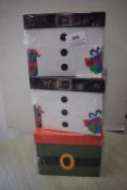 *3x Sets of Christmas Graduated Boxes