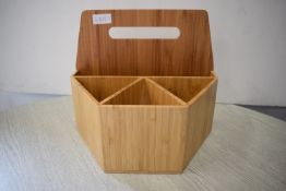 *Bamboo Cutlery Tray and Napkin Holder