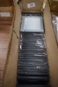 *~50x Glass Picture Frame Coasters with Silver Edges