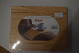*Flexible Wood Effect Sofa Tray