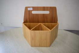 *Bamboo Cutlery Tray and Napkin Holder