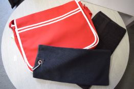 *Red Sports Bag, Sports Towel, and Bath Towel