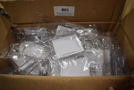 *50x Rectangular Photo Holder Keyrings