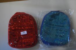 *5x Glitter Sequin Insulated Lunchboxes