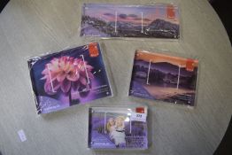 *4x Assorted Vision Block Photo Frames