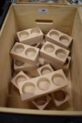 *Quantity of Assorted Plain Wood Tealight Holders