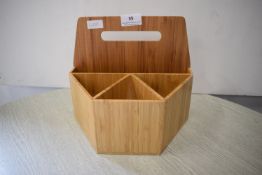 *Bamboo Cutlery Tray and Napkin Holder