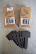 *3x Slate Square Top Flower Pegs 6pk