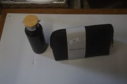 *Black Makeup/Toiletry Bag, and a Black & Bamboo Thermos Flask
