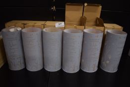 *6x Assorted Grey Light Up Memorial Tubes