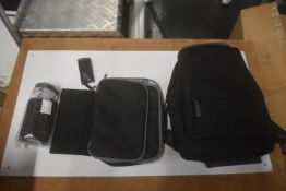 *Black Backpack with Lunchbox and Water Bottle