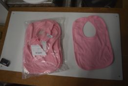 *~12x Baby Pink Velcro Bib