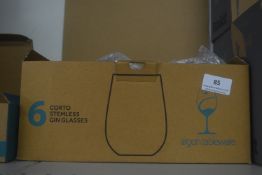 *Argon Tableware 5pc Stemless Gin Glasses