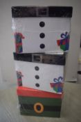 *3x Sets of Christmas Graduated Boxes