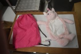 *Unicorn Hot Water Bottle Cover, and a Baby Pink Drawstring Bag