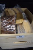 *Box of Assorted Wooden Combs