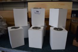 *9x White Cube Tealight Holders