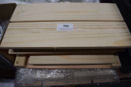 *2x Personalisable Flatpack Wooden Crates