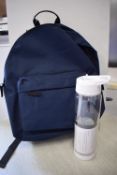 *Navy Backpack, and a Fruit Infuser Water Bottle