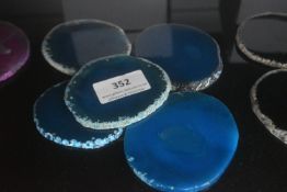 *9x Azure Gem Coasters