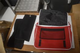 *Red Sports Bag, Sports Towel, and Bath Towel