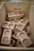 *Quantity of Assorted Plain Wood Tealight Holders