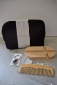 *Black Cosmetics/Toiletry Bag, Mobile Phone Holder, Comb, and Bottle Opener Keyring