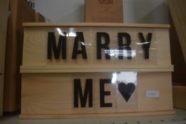 *Wooden Wine Box/Sign