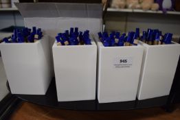 *Quantity of Blue Ink Paper Pens and Stands