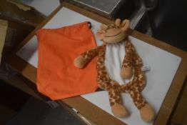 *Giraffe Hot Water Bottle Cover, and an Orange Drawstring Bag