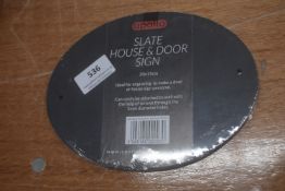 *18x Oval 20x15cm Slate House & Door Signs