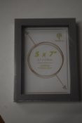 *Set of 5 Grey Box Frames 5”x7”
