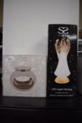 *Round Chrome Wax Melt & Oil Warmer, and a LED Light Up Angel