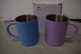 *His & Hers Metal Camping Mug Set