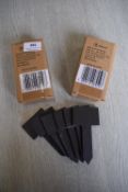 *3x Slate Square Top Flower Pegs 6pk