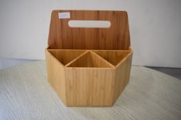 *Bamboo Cutlery Tray and Napkin Holder