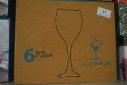 *Argon Tableware Wine Glasses 6pk